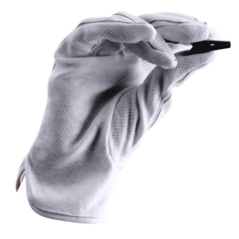 Dissipative Gloves, PVC Dotted Palm, Small, 10 Pairs/Pkg